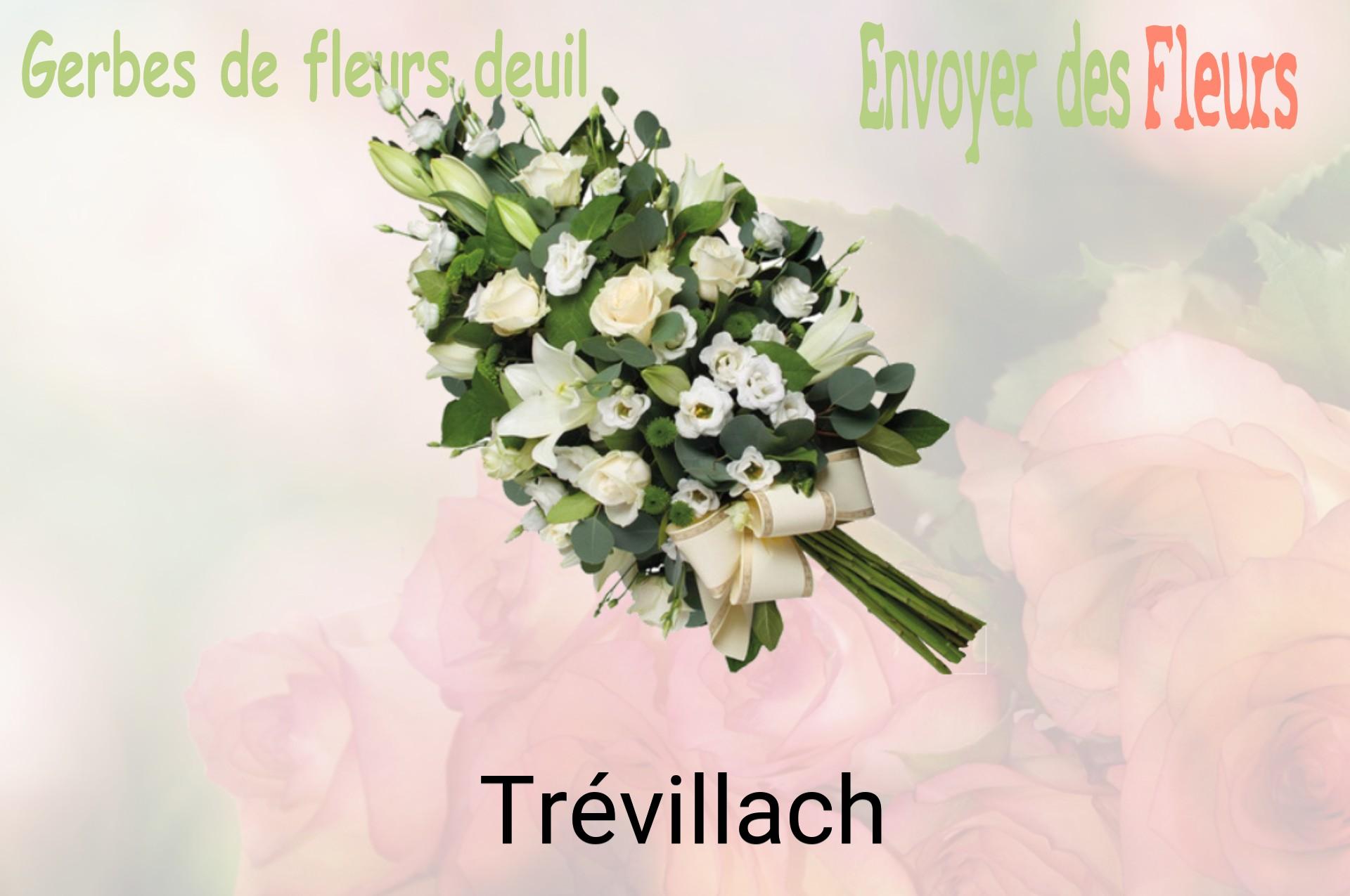 Gerbe de fleurs de deuil livrée à Trévillach